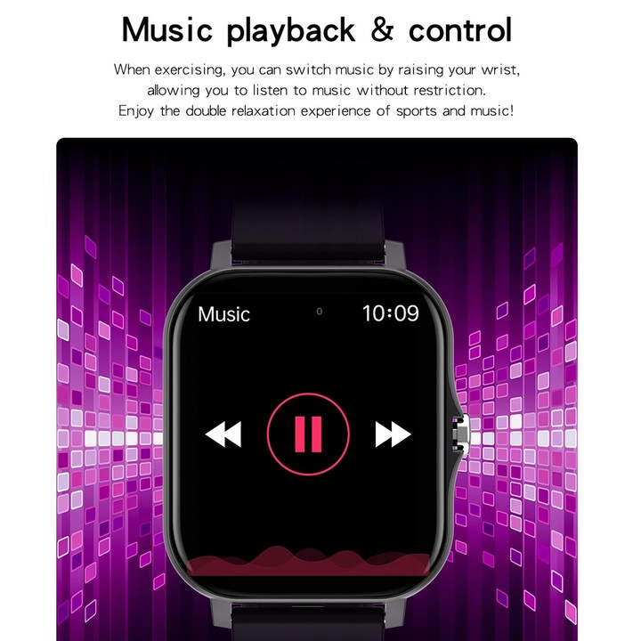 GY13 1.69 inch TFT Screen IP67 Waterproof Smart Watch, Support Music Control / Bluetooth Call / Heart Rate Monitoring / Blood Pr
