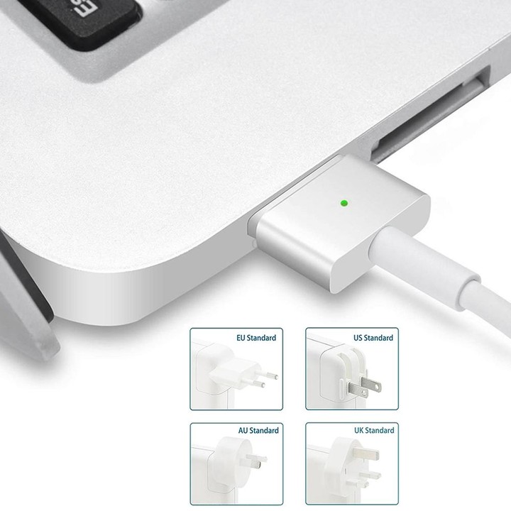 A1435 60W 16.5V 3.65A 5 Pin MagSafe 2 Power Adapter for MacBook, Cable Length: 1.6m, AU Plug