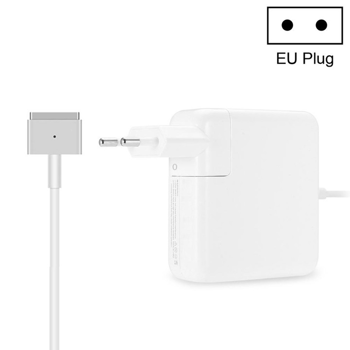A1435 60W 16.5V 3.65A 5 Pin MagSafe 2 Power Adapter for MacBook, Cable Length: 1.6m, EU Plug