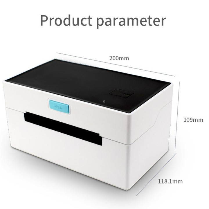 POS-9220 100x150mm Thermal Express Bill Self-adhesive Label Printer, USB + Bluetooth with Holder Version, US Plug