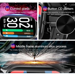 F37 1.69 inch TFT Screen IP67 Waterproof Smart Watch, Support Body Temperature Monitoring / Heart Rate Monitoring / Blood Pressu