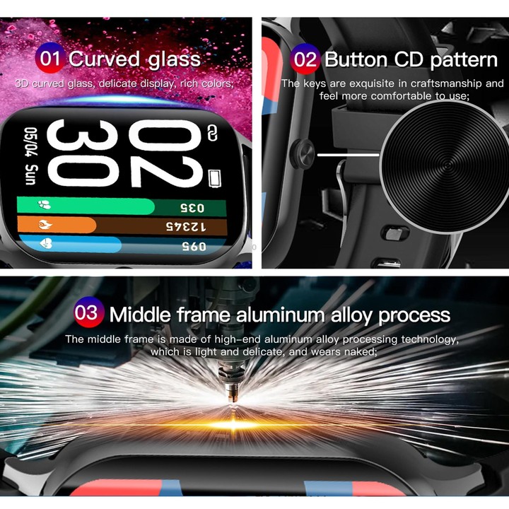 F37 1.69 inch TFT Screen IP67 Waterproof Smart Watch, Support Body Temperature Monitoring / Heart Rate Monitoring / Blood Pressu