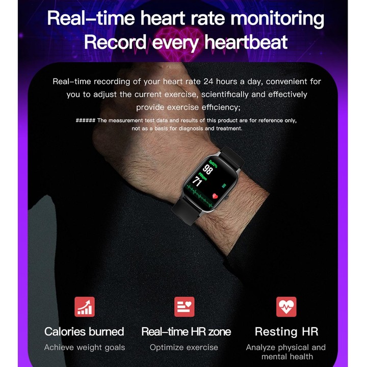 F37 1.69 inch TFT Screen IP67 Waterproof Smart Watch, Support Body Temperature Monitoring / Heart Rate Monitoring / Blood Pressu