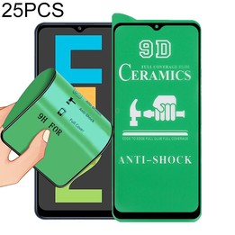 For Samsung Galaxy F12 25 PCS 9D Full Screen Full Glue Ceramic Film