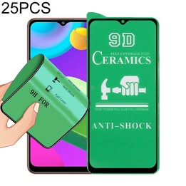 For Samsung Galaxy M02 25 PCS 9D Full Screen Full Glue Ceramic Film