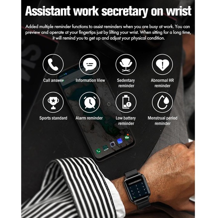 F30 1.54 inch TFT Touch Screen IP67 Waterproof Smart Watch, Support Sleep Monitoring / Heart Rate Monitoring / Music Playing / W