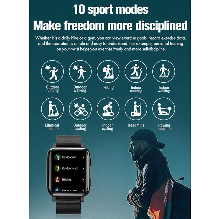 F30 1.54 inch TFT Touch Screen IP67 Waterproof Smart Watch, Support Sleep Monitoring / Heart Rate Monitoring / Music Playing / W