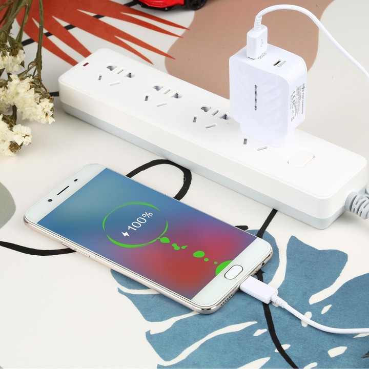 LZ-822A+C PD 20W USB-C / Type-C + QC 3.0 USB Fast Travel Charger, US Plug
