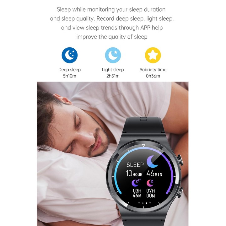 G69 1.3 inch IPS Touch Screen IP67 Waterproof Bluetooth Earphone Smart Watch, Support Sleep Monitoring / Heart Rate Monitoring /