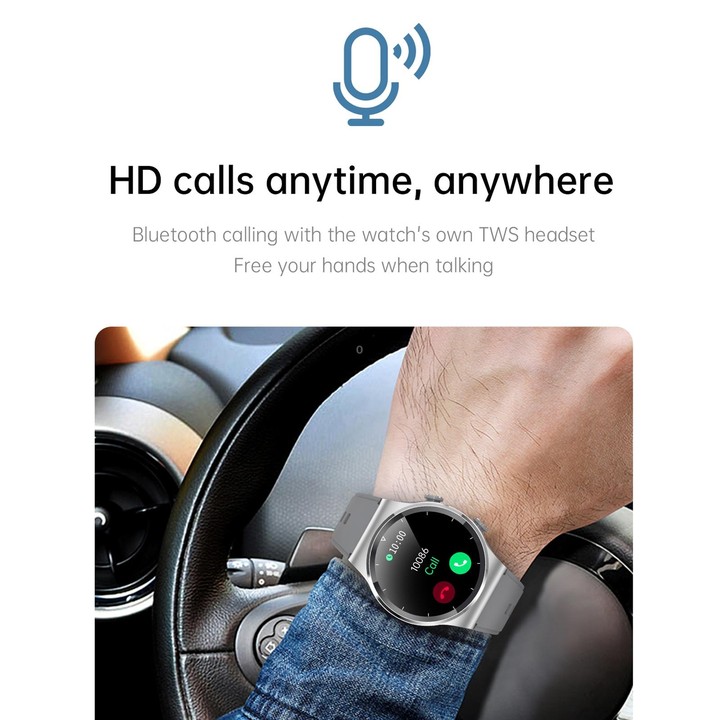 G69 1.3 inch IPS Touch Screen IP67 Waterproof Bluetooth Earphone Smart Watch, Support Sleep Monitoring / Heart Rate Monitoring /
