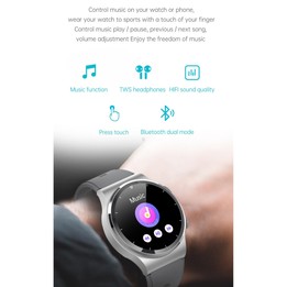 G69 1.3 inch IPS Touch Screen IP67 Waterproof Bluetooth Earphone Smart Watch, Support Sleep Monitoring / Heart Rate Monitoring /