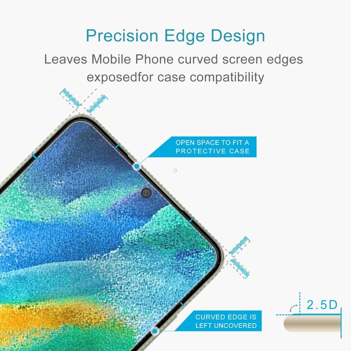 For Samsung Galaxy S21 FE 5G 0.26mm 9H 2.5D Tempered Glass Film, Fingerprint Unlocking Is Not Supported