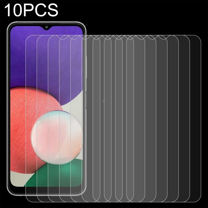 For Samsung Galaxy A22 5G / A23 10 PCS 0.26mm 9H 2.5D Tempered Glass Film