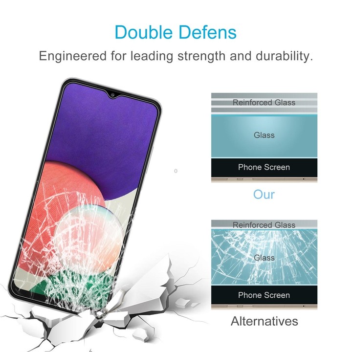 For Samsung Galaxy A22 5G / A23 10 PCS 0.26mm 9H 2.5D Tempered Glass Film