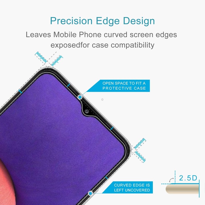 For Samsung Galaxy A22 5G / A23 10 PCS 0.26mm 9H 2.5D Tempered Glass Film