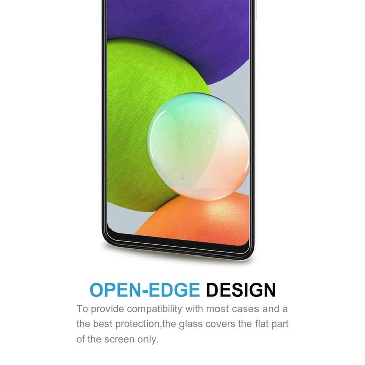 For Samsung Galaxy A22 4G 50 PCS 0.26mm 9H 2.5D Tempered Glass Film