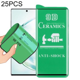 For Samsung Galaxy Note10+ 25 PCS 9D Full Screen Full Glue Ceramic Film