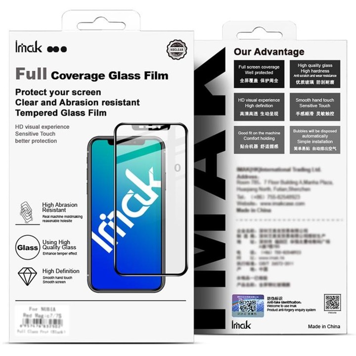 For Samsung Galaxy F52 5G IMAK 9H Surface Hardness Full Screen Tempered Glass Film Pro+ Series