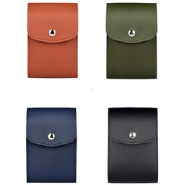 DY06 PU Leather Pattern Digital Accessory Storage Bag(Black)