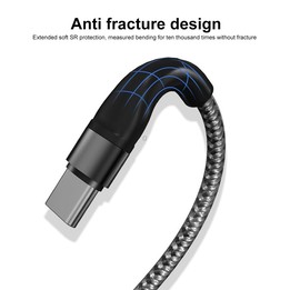 PD 60W USB-C / Type-C to USB-C / Type-C Fast Charging Nylon Braided Data Cable, Cable Length:1m(Red)