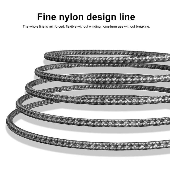 PD 60W USB-C / Type-C to USB-C / Type-C Fast Charging Nylon Braided Data Cable, Cable Length:1m(Silver)