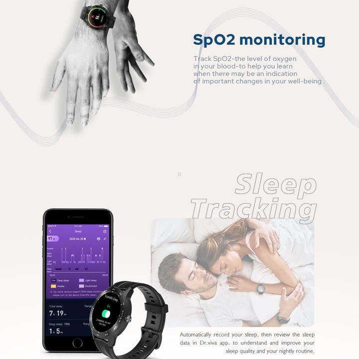 CR211 1.3 inch TFT Color Screen 5ATM Waterproof Smart Watch, Support Sleep Monitoring / Heart Rate Monitoring / Blood Oxygen Mon