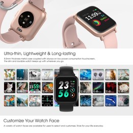CS201 1.3 inch TFT Color Screen IP68 Waterproof Sport Smart Watch, Support Sleep Monitoring / Heart Rate Monitoring / Blood Oxyg