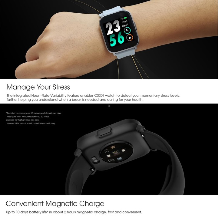 CS201 1.3 inch TFT Color Screen IP68 Waterproof Sport Smart Watch, Support Sleep Monitoring / Heart Rate Monitoring / Blood Oxyg