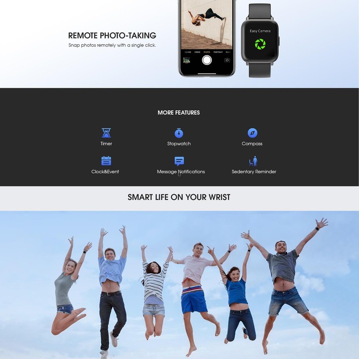 CS201C 1.3 inch IPS Color Screen 5ATM Waterproof Sport Smart Watch, Support Sleep Monitoring / Heart Rate Monitoring / Sport Mod