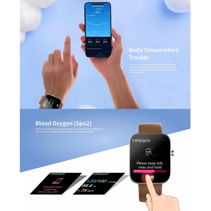 H1 1.3 inch TFT Screen IP68 Waterproof Smart Watch, Support Sleep Monitoring / Heart Rate Monitoring / ECG Electrocardiogram / V