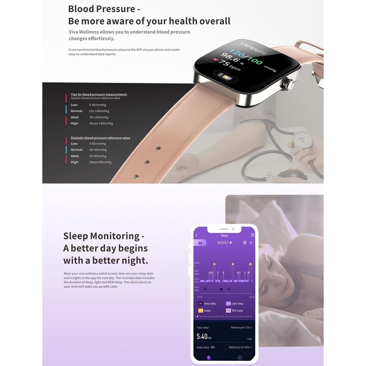 H1 1.3 inch TFT Screen IP68 Waterproof Smart Watch, Support Sleep Monitoring / Heart Rate Monitoring / ECG Electrocardiogram / V