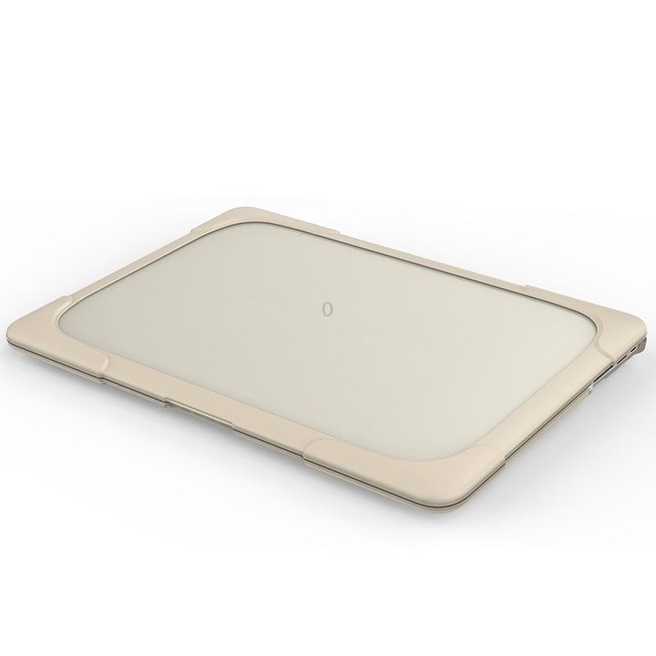 For MacBook Air 13.3 inch A1466 / A1369 TPU and PC Two-color Anti-fall Laptop Protective Case(Khaki)