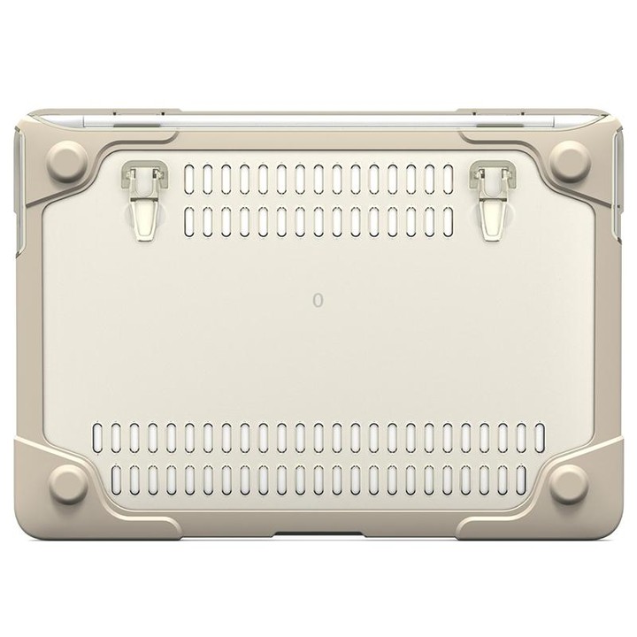For MacBook Air 13.3 inch A1466 / A1369 TPU and PC Two-color Anti-fall Laptop Protective Case(Khaki)