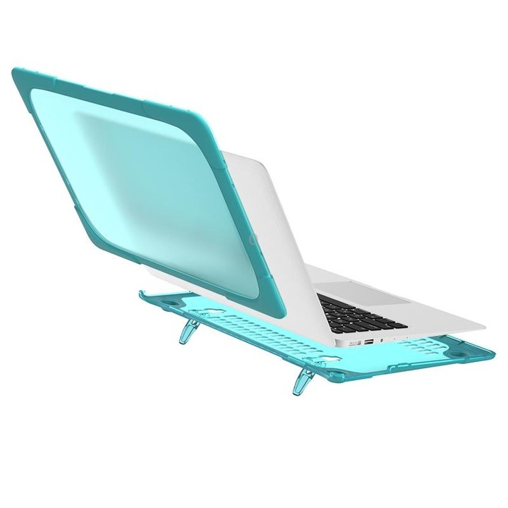 For MacBook Air 13.3 inch A1466 / A1369 TPU and PC Two-color Anti-fall Laptop Protective Case(Sky Blue)
