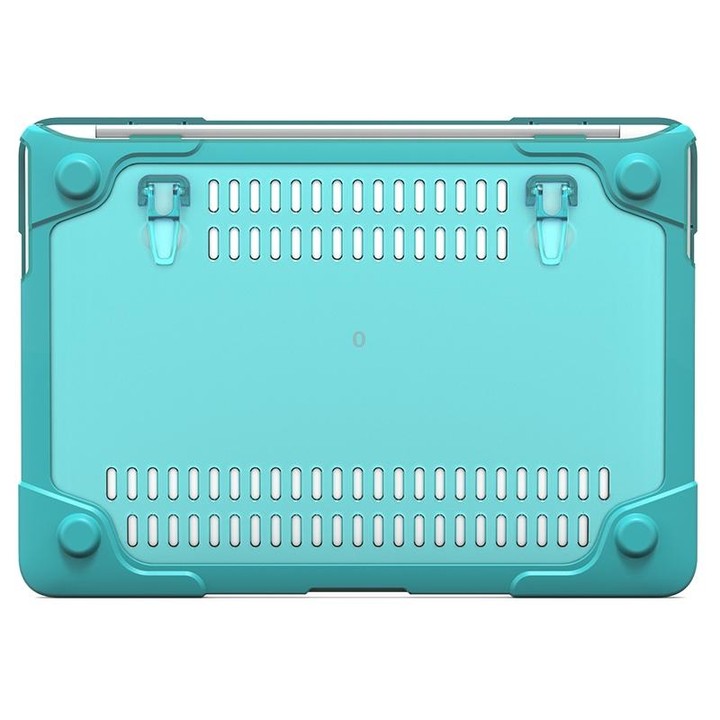 For MacBook Air 13.3 inch A1466 / A1369 TPU and PC Two-color Anti-fall Laptop Protective Case(Sky Blue)