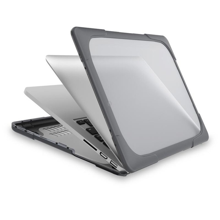 TPU + PC Two-color Anti-fall Laptop Protective Case For MacBook Pro Retina 13.3 inch A1502 / A1425(Grey)