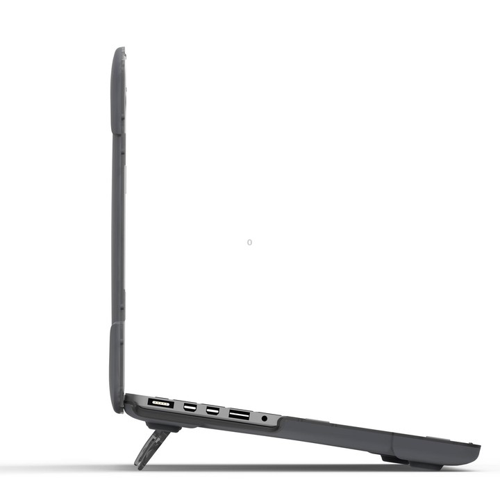 TPU + PC Two-color Anti-fall Laptop Protective Case For MacBook Pro Retina 15.4 inch A1398(Grey)
