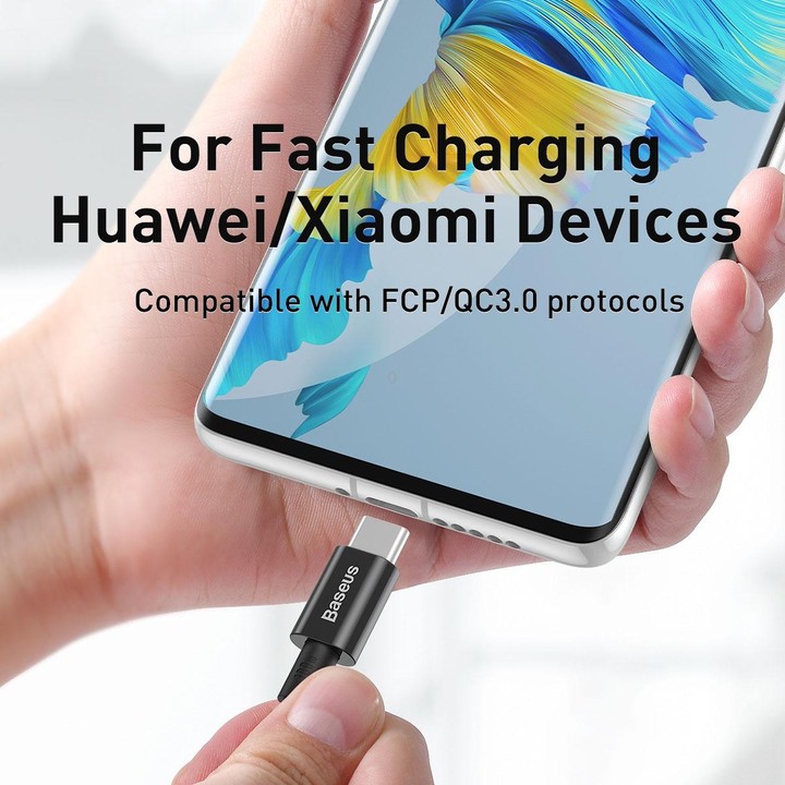 Baseus CATYS-C01 Superior Series 100W USB-C / Type-C to USB-C / Type-C Fast Charging Data Cable, Cable Length:2m(Black)