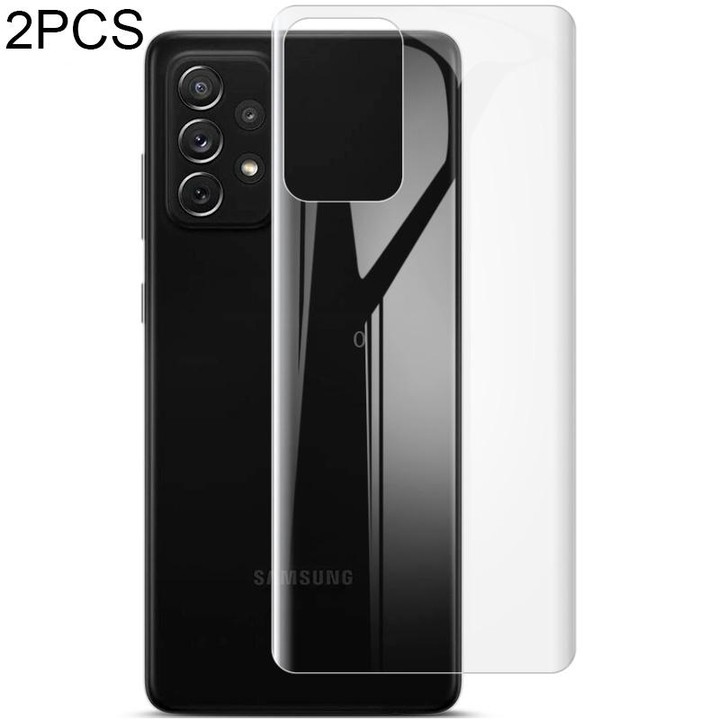 For Samsung Galaxy A52 5G / 4G 2pcs IMAK 0.15mm Curved Full Screen Protector Hydrogel Film Back Protector