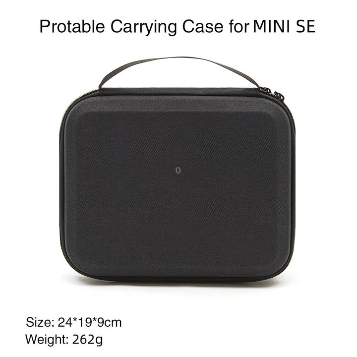 Shockproof Nylon Carrying Hard Case Storage Bag for DJI Mavic Mini SE, Size: 24 x 19 x 9cm(Black + Red Liner)