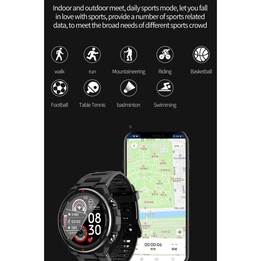 Q70C 1.28 inch TFT Touch Screen Bluetooth 5.0 IP67 Waterproof Smart Watch, Support Sleep Monitoring/Heart Rate Monitoring/Call R