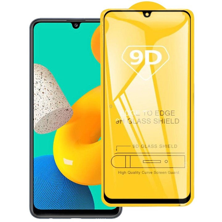 For Samsung Galaxy M32 4G 9D Full Glue Full Screen Tempered Glass Film