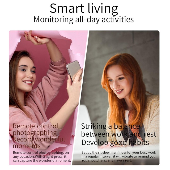 ZX10 1.09 inch HD Color Screen Bluetooth 5.0 IP68 Waterproof Women Smart Watch, Support Sleep Monitor / Menstrual Cycle Reminder