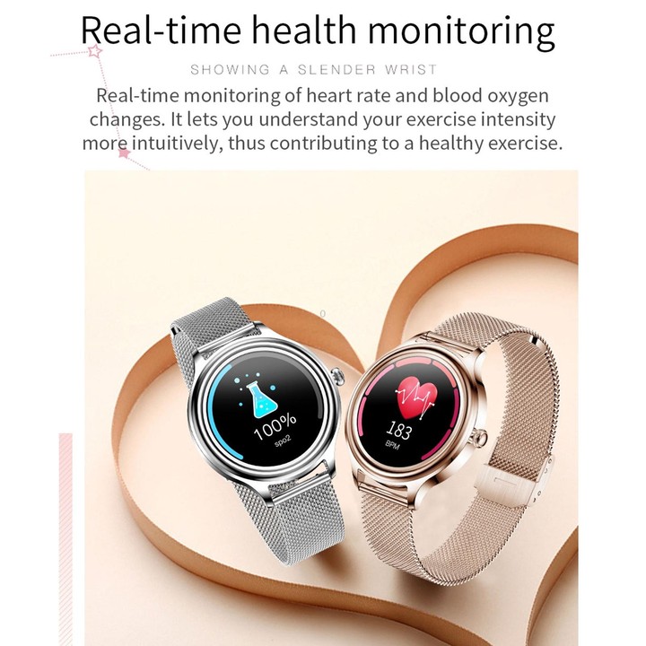 ZX10 1.09 inch HD Color Screen Bluetooth 5.0 IP68 Waterproof Women Smart Watch, Support Sleep Monitor / Menstrual Cycle Reminder
