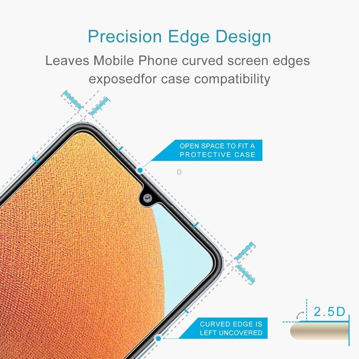 For Samsung Galaxy A32 4G 10 PCS 0.26mm 9H 2.5D Tempered Glass Film