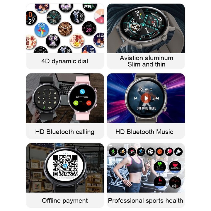 GW33 Pro 1.3 inch IPS Color Screen Bluetooth 5.1 30m Waterproof Smart Watch, Support Sleep Monitor / Heart Rate Monitor / Women