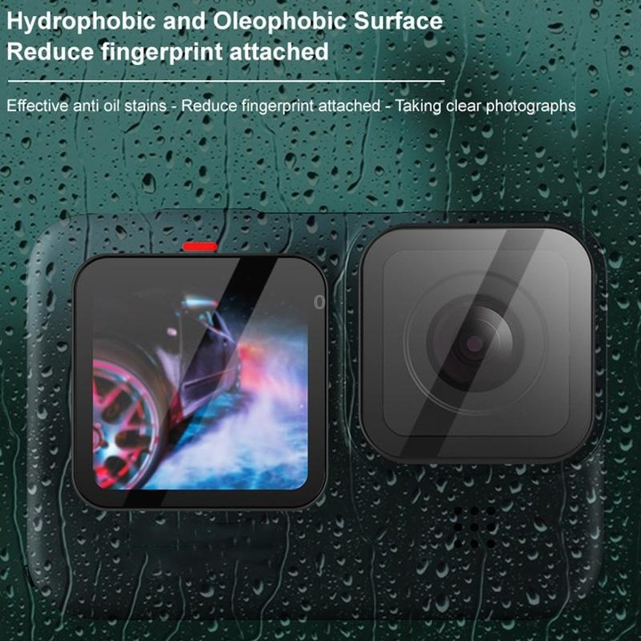 For GoPro HERO10 Black IMAK 3 in 1 Camera Lens and Screen Tempered Glass Film