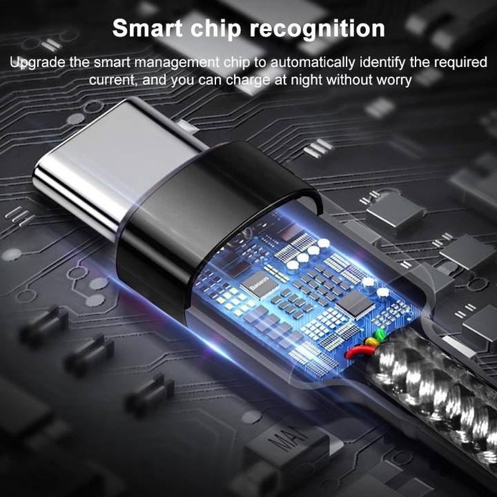ADC-004 USB-C / Type-C to USB-C / Type-C PD Fast Charging Weave Data Cable, Length:1m(Silver)