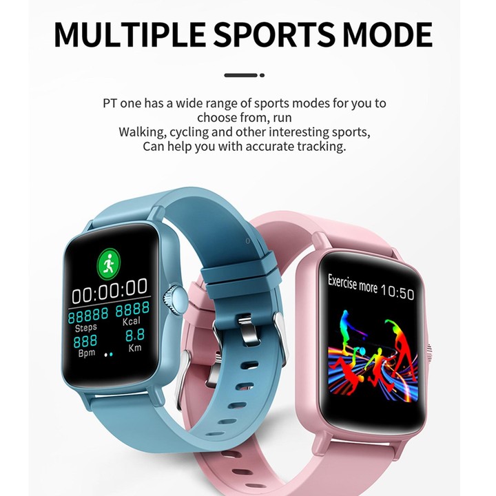 PTone 1.44 inch HD Touch Screen IP67 Waterproof Smart Watch, Support Sleep Monitoring / Heart Rate Monitoring / Blood Pressure M
