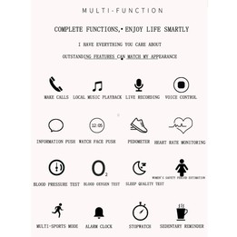 Z73 1.09 inch Touch Screen Smart Bracelet, Support Sleep Monitoring / Heart Rate Monitoring / Voice Control / Women Menstrual Cy